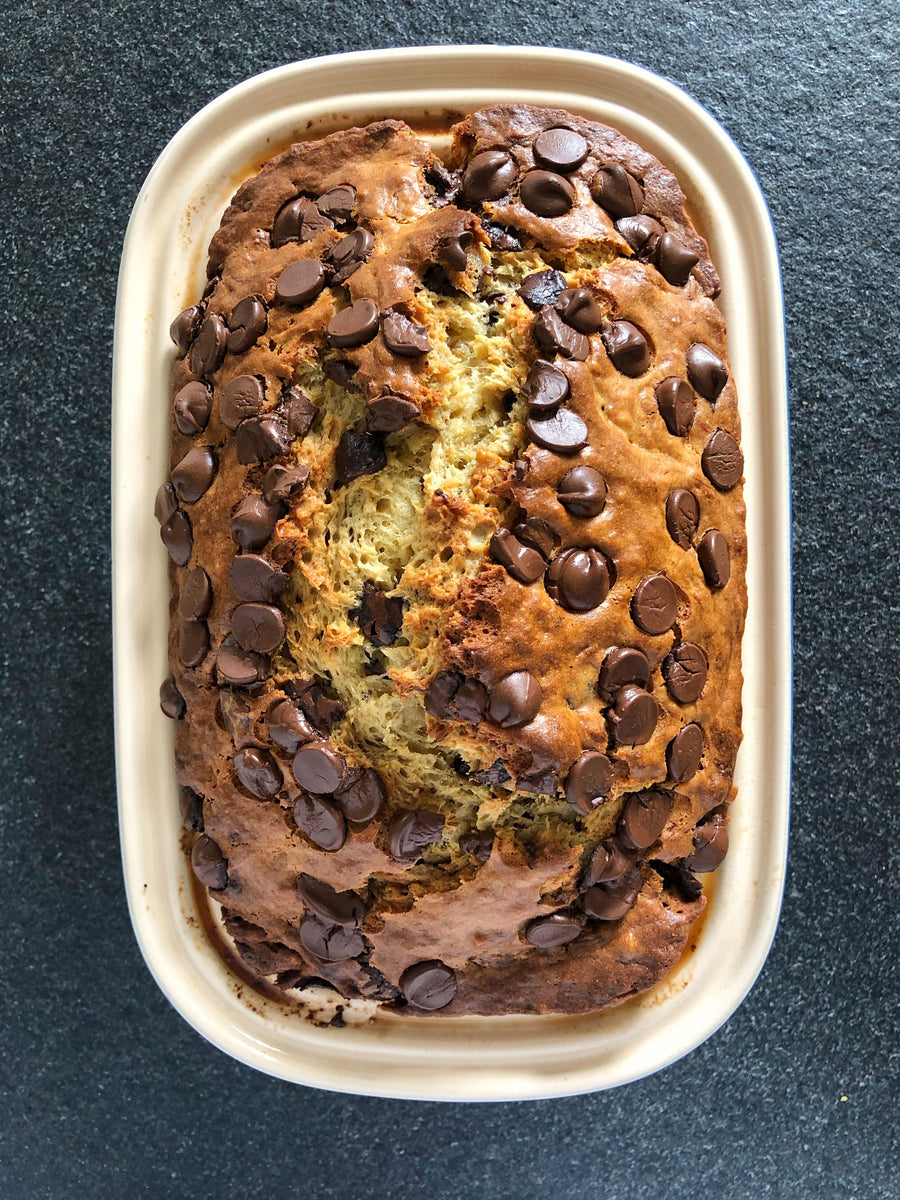 One Bowl Bourbon And Dark Chocolate Banana Bread &ndash; La Tourangelle