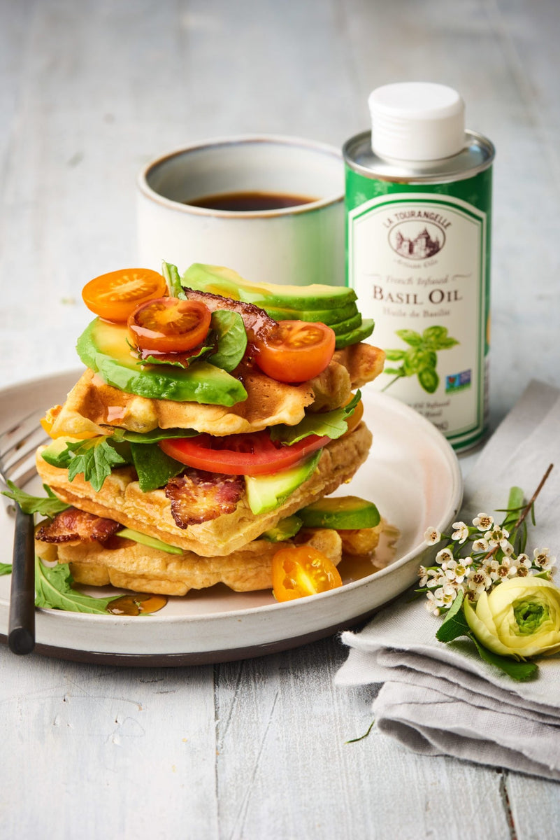 Mother's Day Waffles with Basil Oil – La Tourangelle