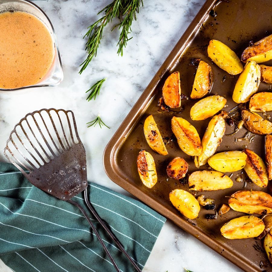 Roasted Potatoes with Vinaigrette – La Tourangelle