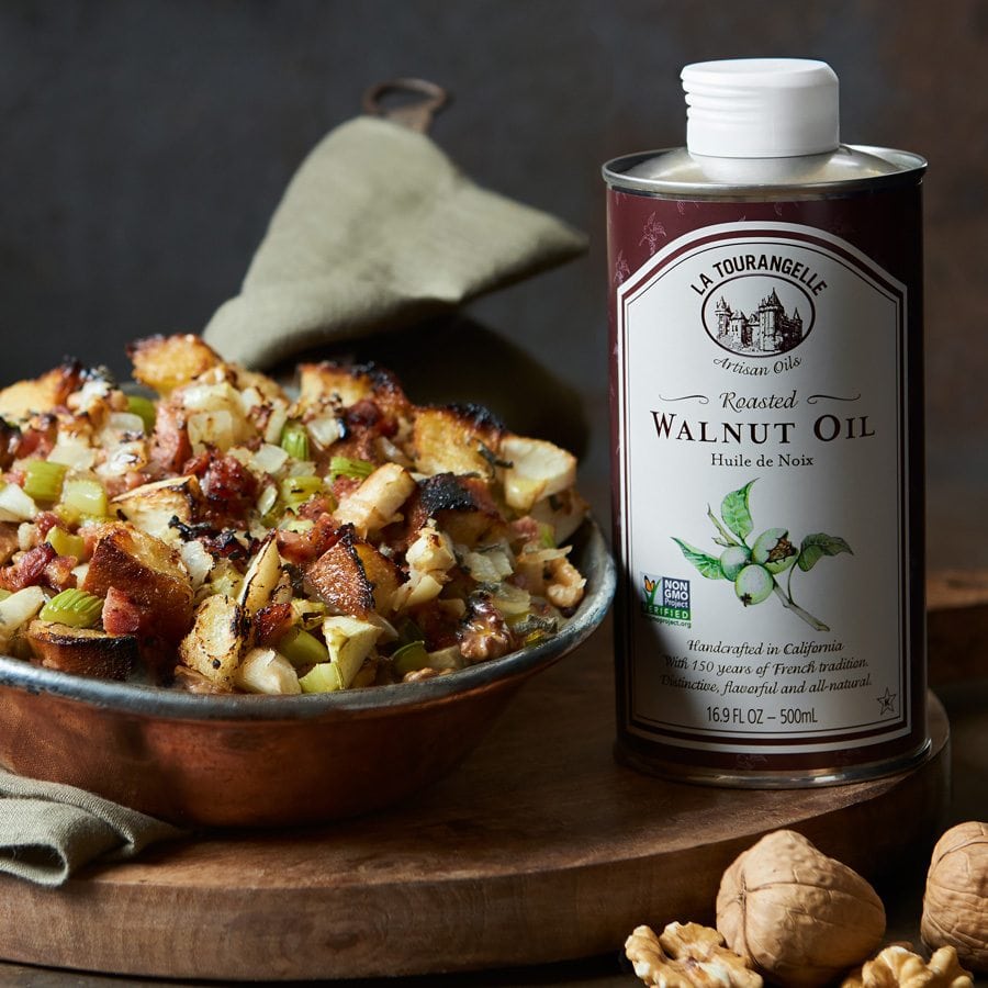 Apple, Sausage and Walnut Stuffing &ndash; La Tourangelle