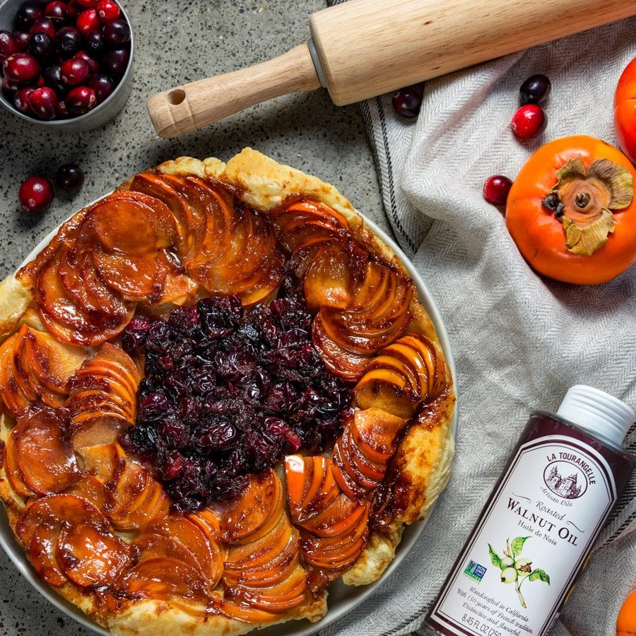 Persimmon Cranberry Tarte Tatin – La Tourangelle