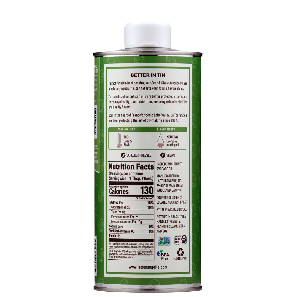 Sear & Sizzle Avocado Oil – La Tourangelle