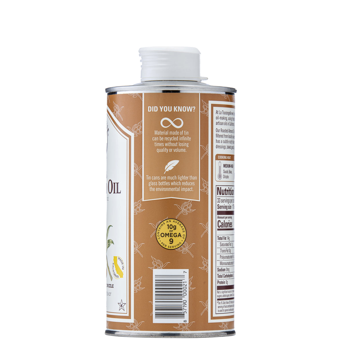 Roasted Almond Oil | Artisan Oils | Organic | La Tourangelle
