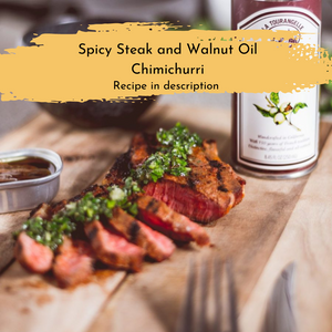 
                  
                    spicy steak and walnut oil 
                  
                