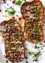 Twice Baked Butternut Squash With Squash Seed Gremolata