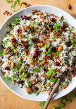 Cranberry Rice With Crispy Shallots And Nuts