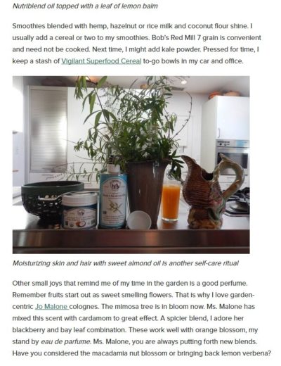 Our Sweet Almond Oil was featured on the Huffington Post