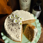 Earl Grey Olive Oil Cake with Vanilla Whipped Cream