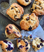 Creamy Loaded Blueberry "Scuffins"