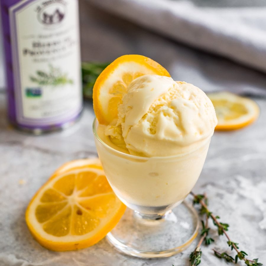 Citrus Herbs de Provence Ice Cream
