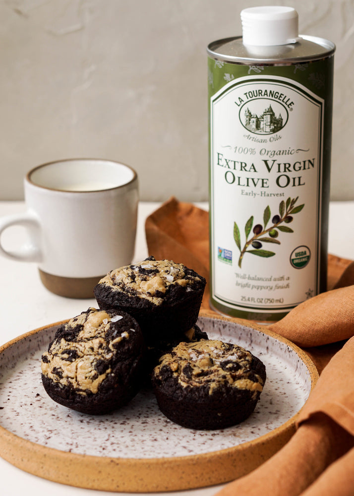 Ultra Small Batch Olive Oil Brownies With Tahini