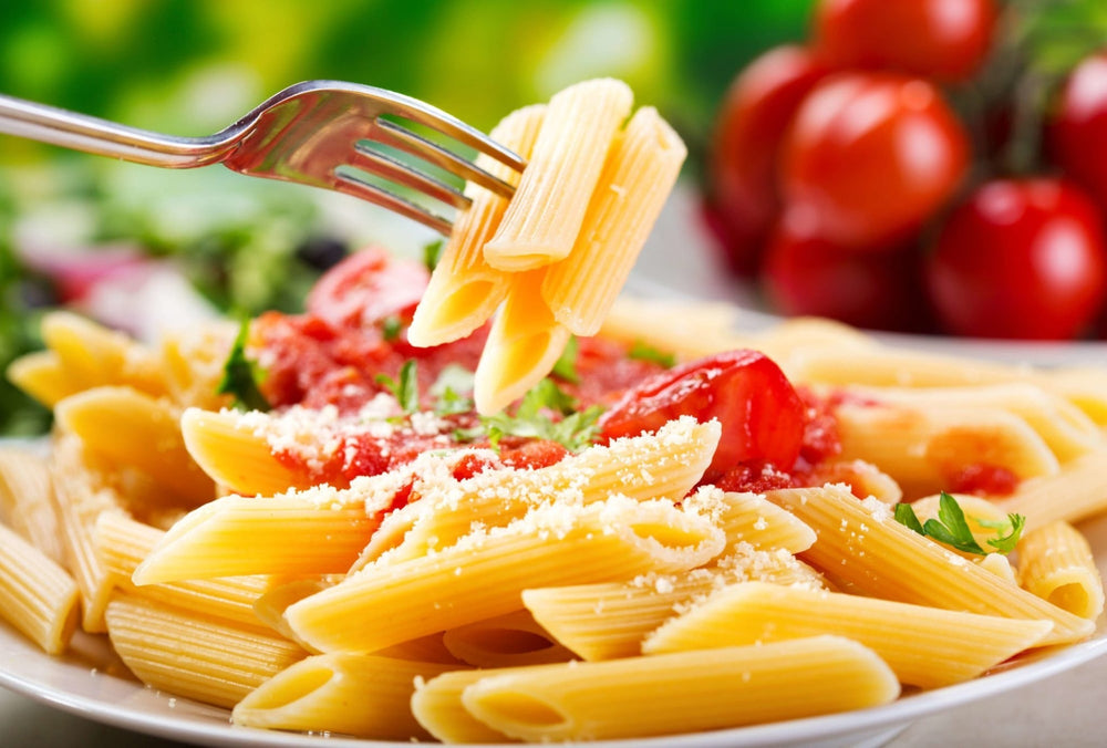 Basil oil - Fresh tomato pasta
