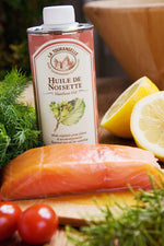Salmon with Roasted Hazelnut oil