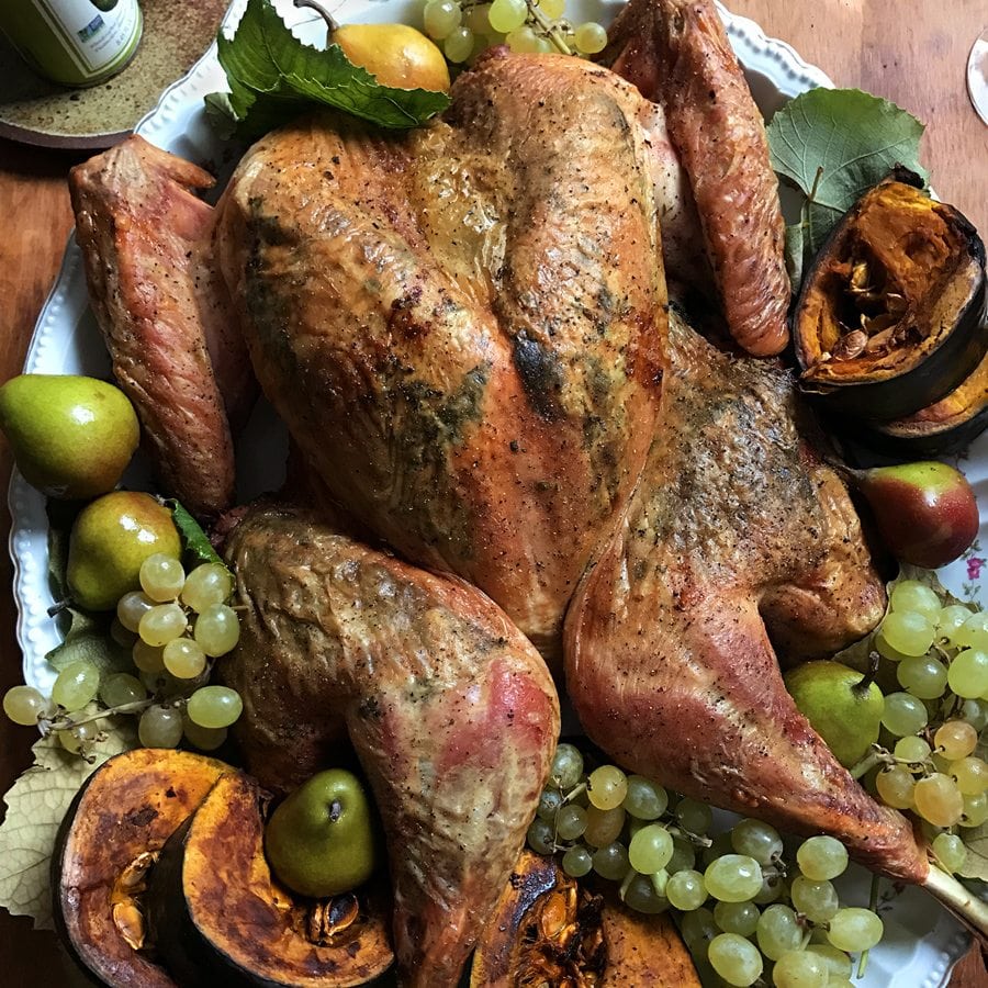 Herb and Avocado Oil-Infused Spatchcock Turkey