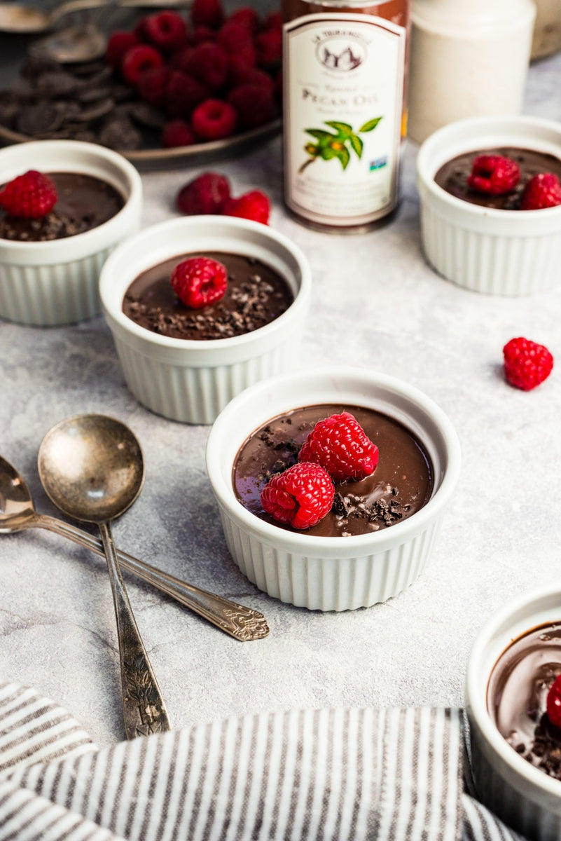 Chocolate Pecan Pots de Creme – La Tourangelle