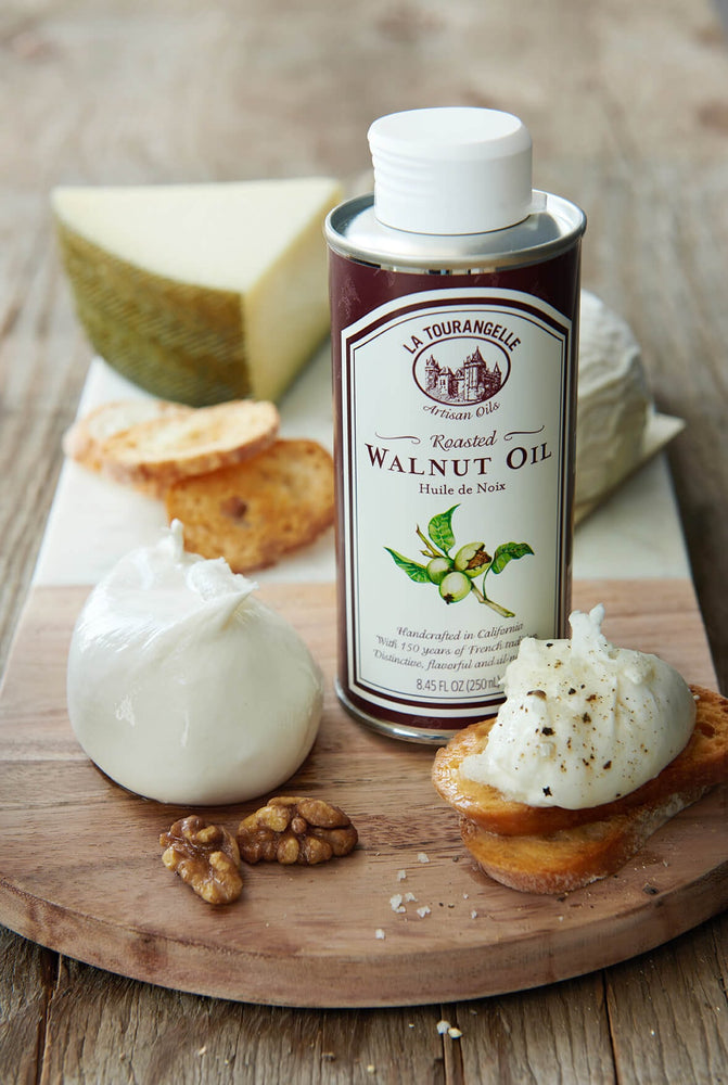 Cheese Plate with Roasted Walnut Oil