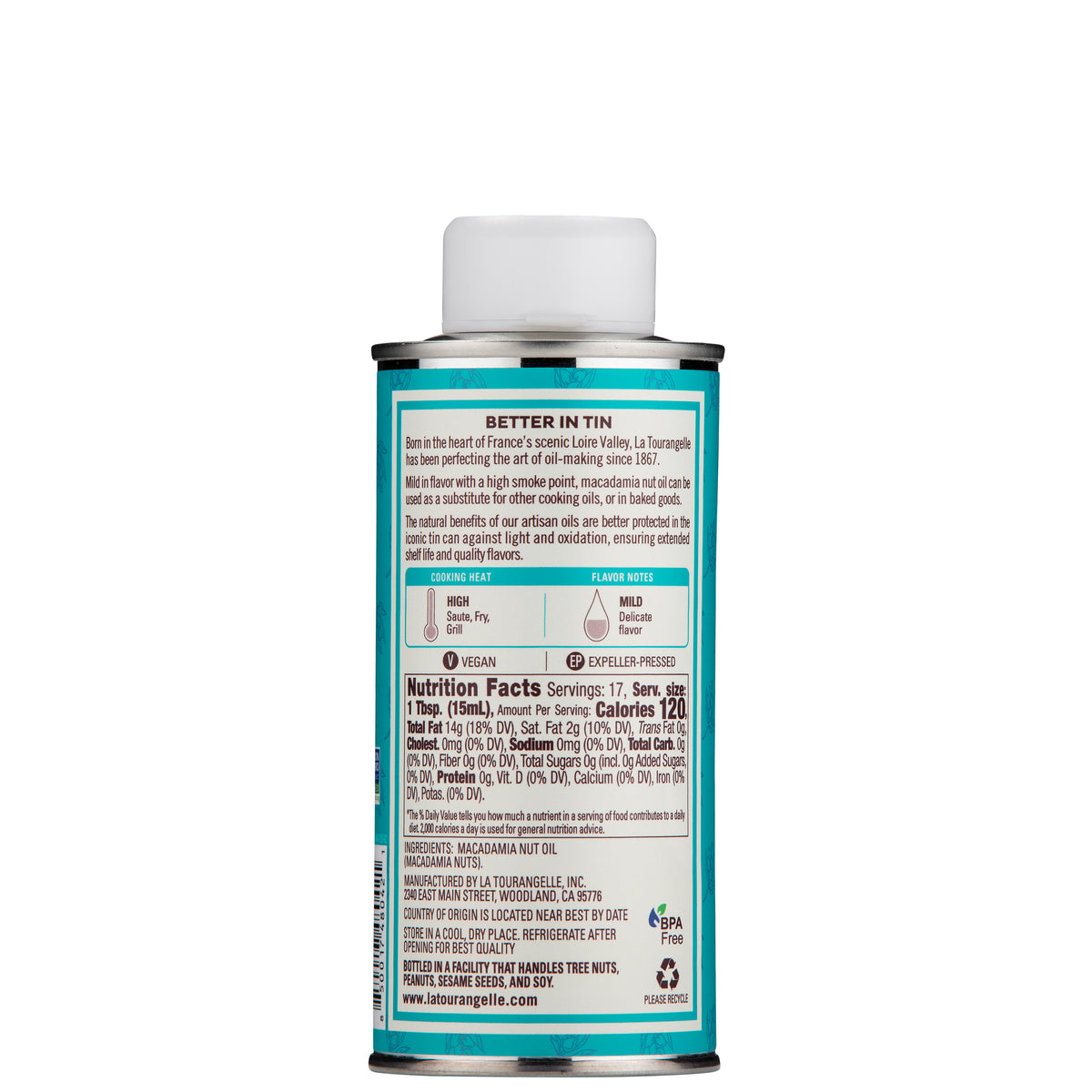 Virgin Macadamia Oil – La Tourangelle