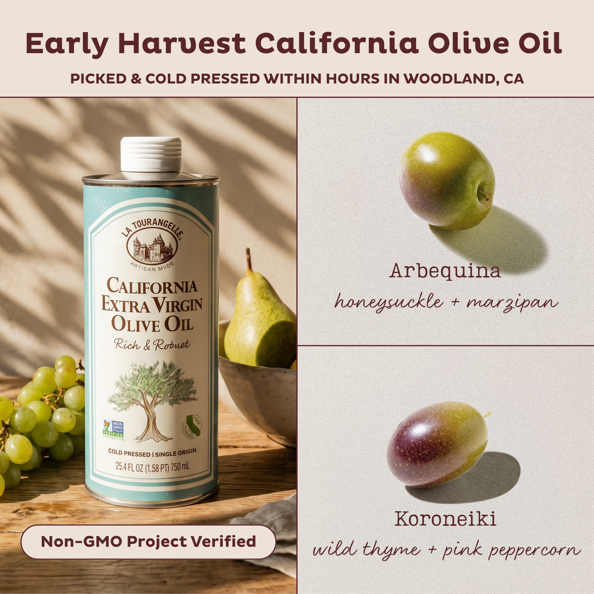 California Extra Virgin Olive Oil – La Tourangelle