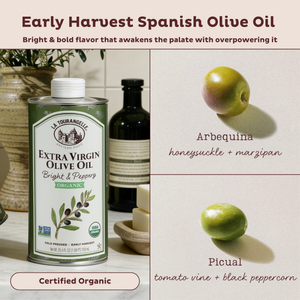 Organic Bright & Peppery Extra Virgin Olive Oil - La Tourangelle