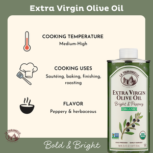 Organic Bright & Peppery Extra Virgin Olive Oil - La Tourangelle