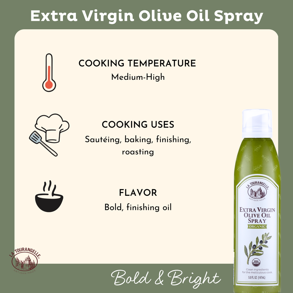 Organic Extra Virgin Olive Oil Spray | Artisan Oils – La Tourangelle
