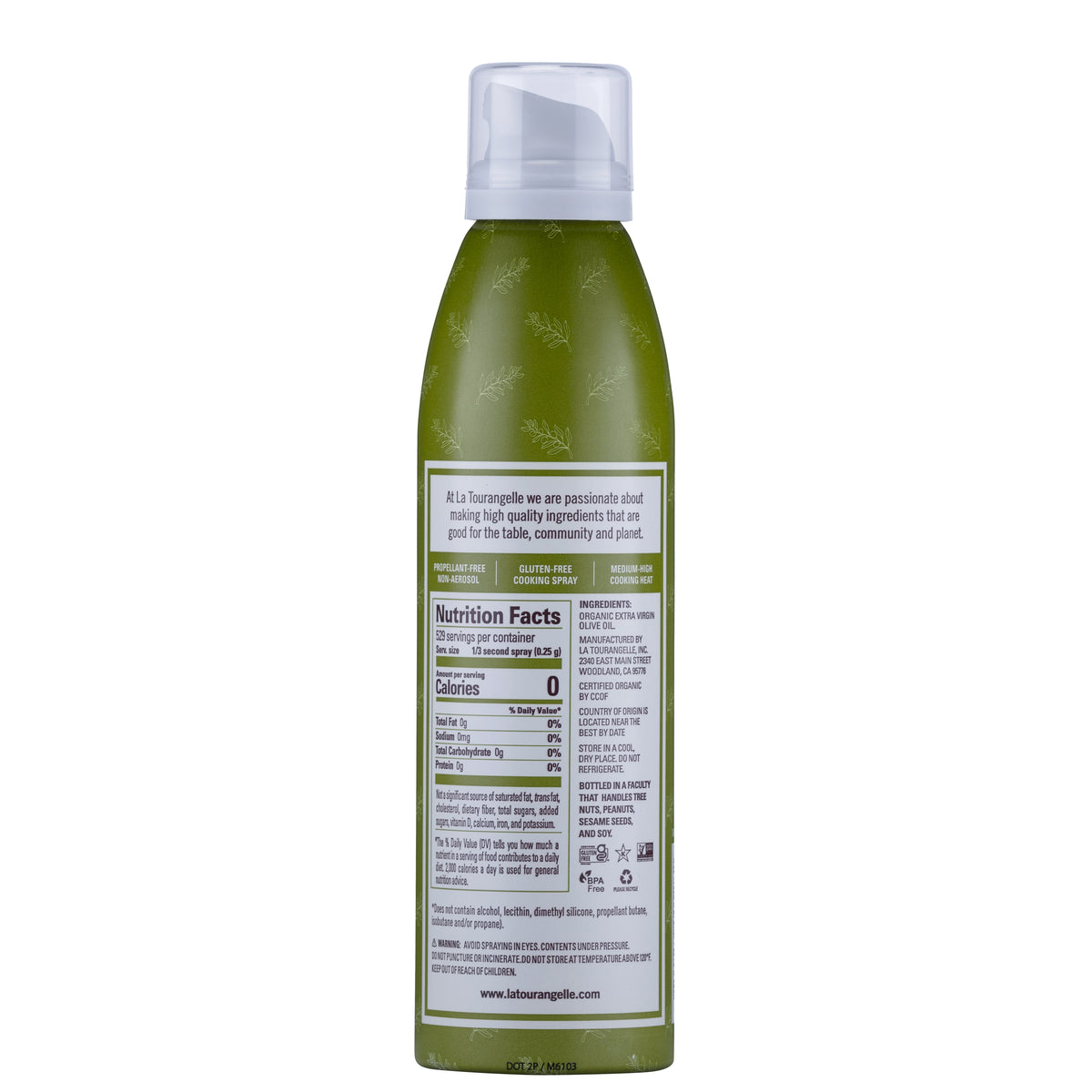 Organic Extra Virgin Olive Oil Spray | Artisan Oils – La Tourangelle