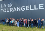 The entire La Tourangelle team in front of the La Tourangelle building.