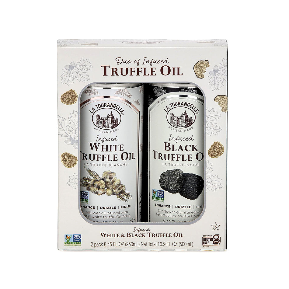 White Truffle Oil & Black Truffle Oil Set, Gift Box