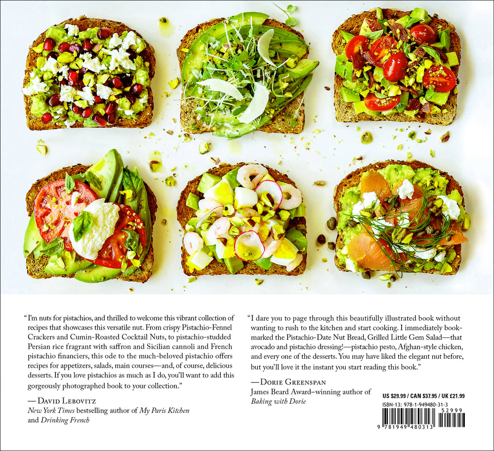 
                  
                    Cookbook with pistachio toast 
                  
                