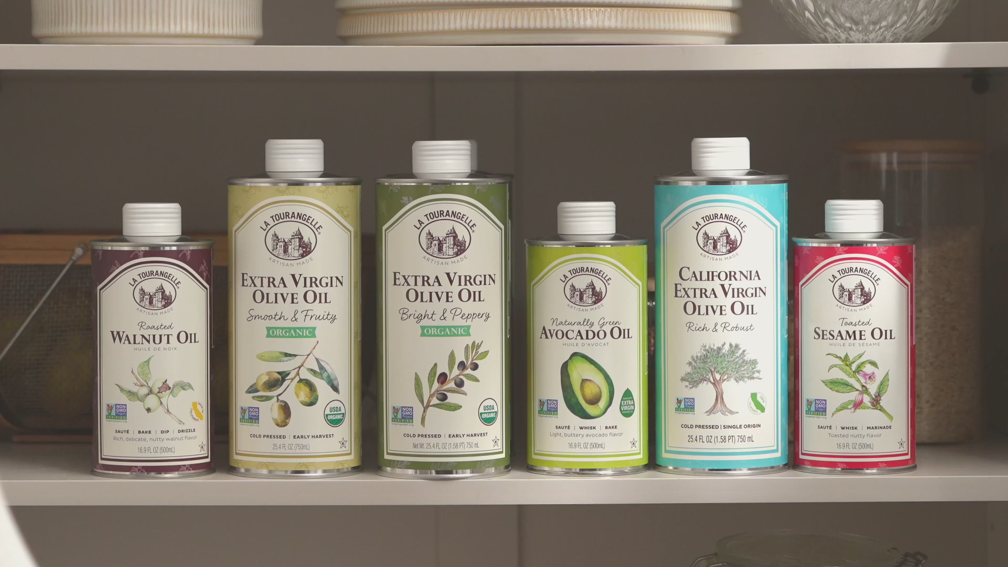 La Tourangelle, high quality oils packed in beautiful tins