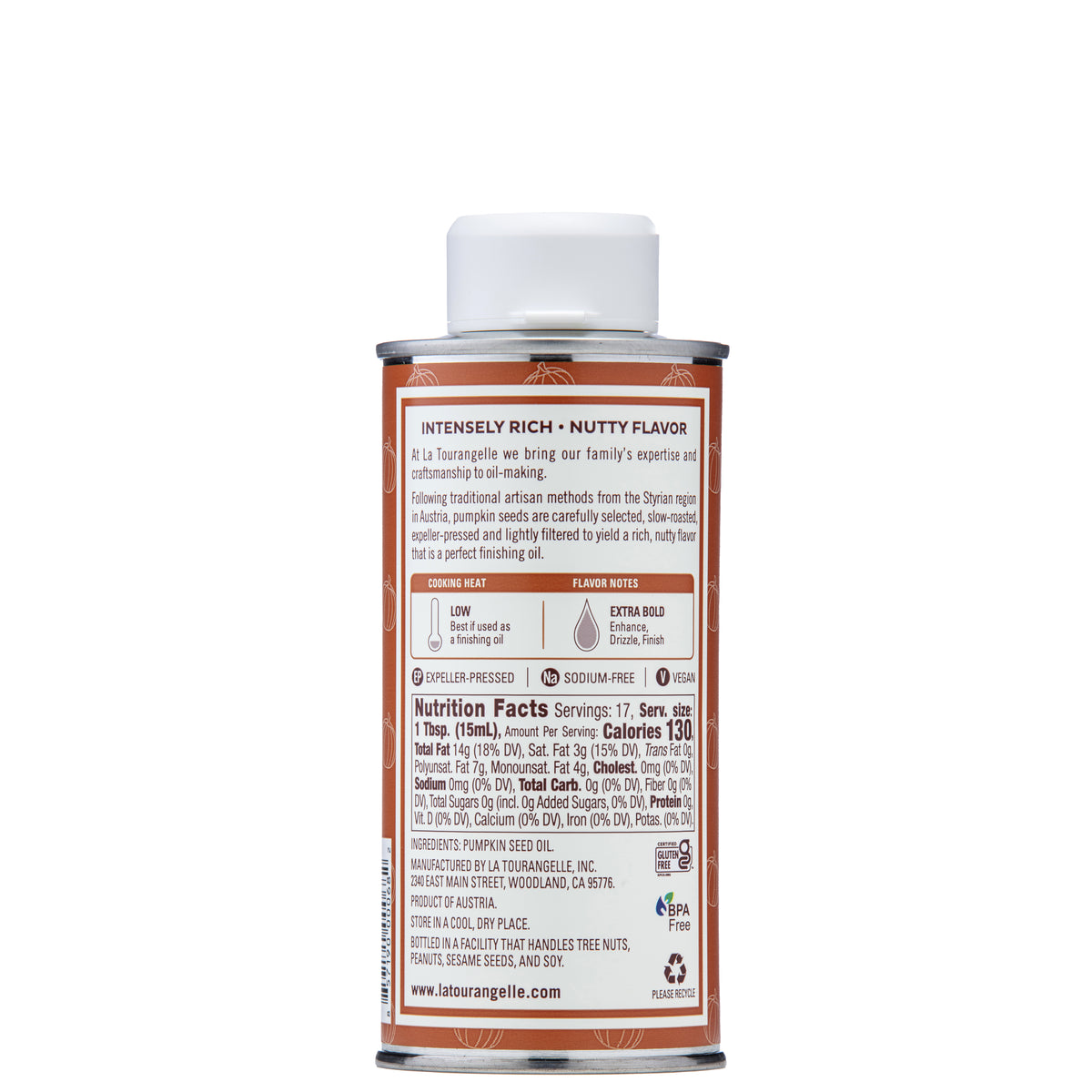 Toasted Pumpkin Seed Oil | Artisan Oils | La Tourangelle