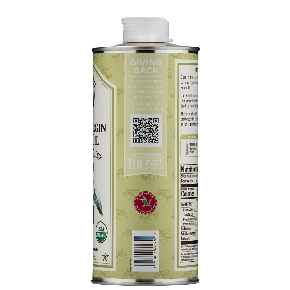 Organic Smooth & Fruity Extra Virgin Olive Oil – La Tourangelle