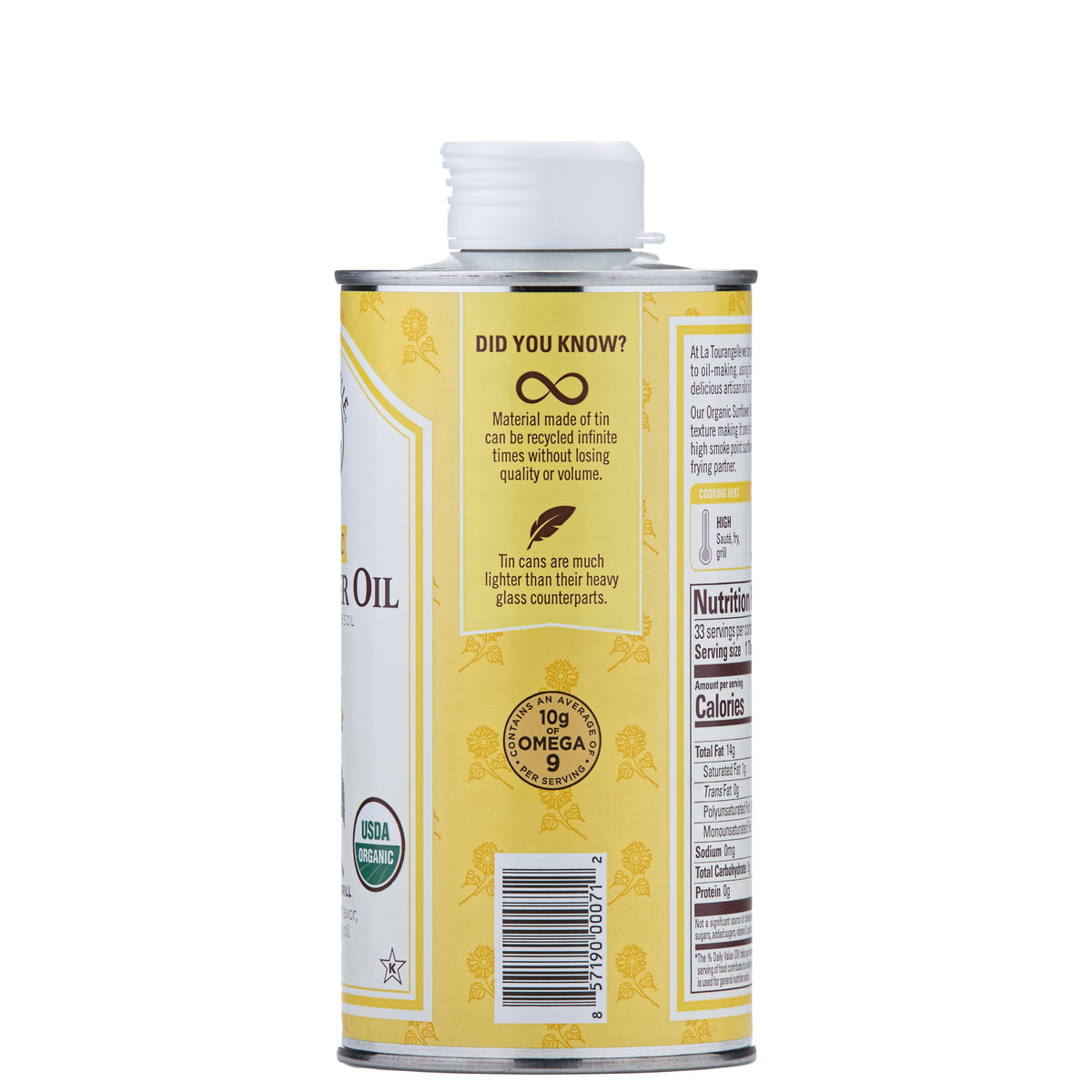 DR. ADORABLE Organic High Oleic Refined Sunflower Oil - 2oz, 4oz, 8oz Up To Gallon Sizes