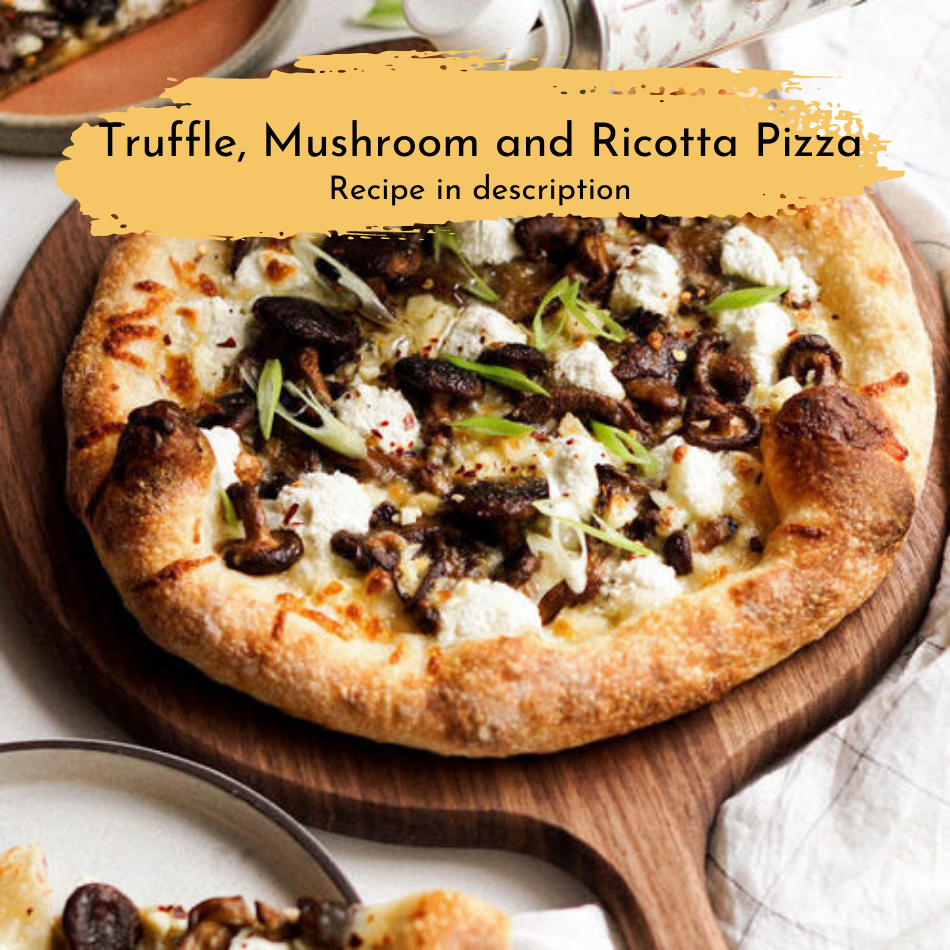 
                  
                    Truffle Mushroom and ricotta pizza
                  
                