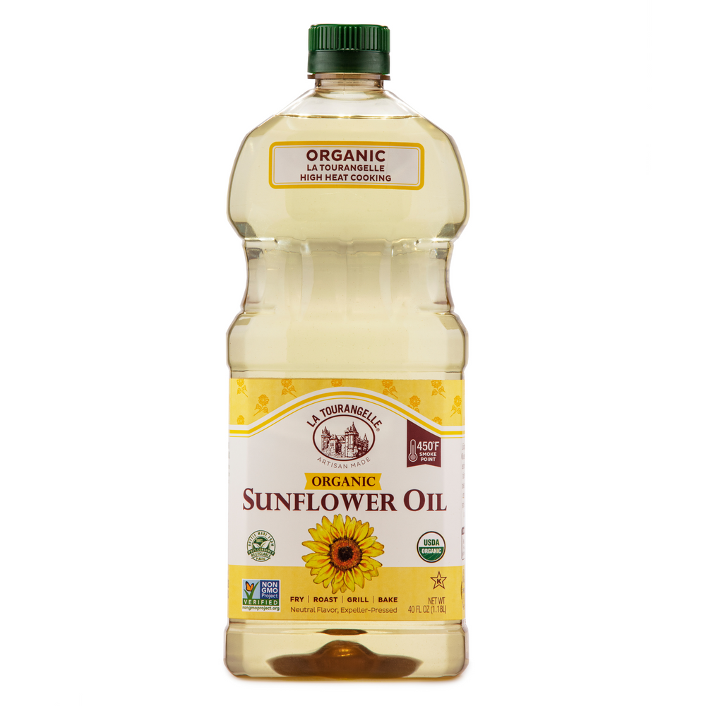
                  
                    Organic High Oleic Sunflower Oil bottle front
                  
                