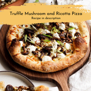 
                  
                    Truffle Mushroom and ricotta pizza
                  
                