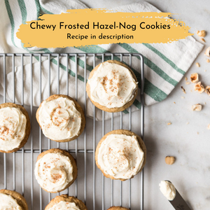 
                  
                    Chewy Frosted hazel nog cookies
                  
                