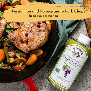 
                  
                    persimmon and Pomegranate pork chops 
                  
                