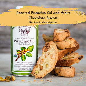 
                  
                    Roasted Pistachio Oil and White Chocolate Biscotti
                  
                