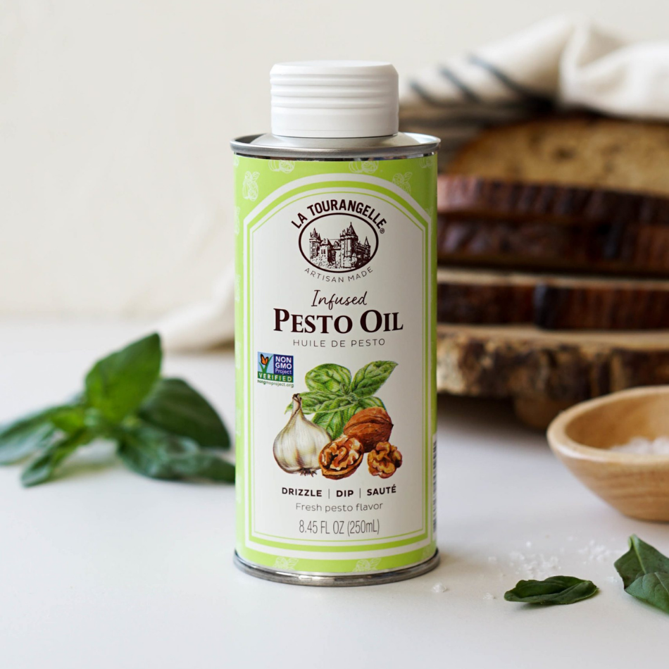 
                  
                    Pesto Infused Oil on display
                  
                